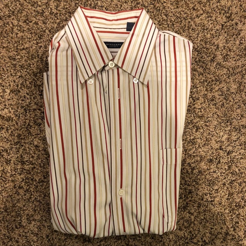 Striped Burberry dress shirt
